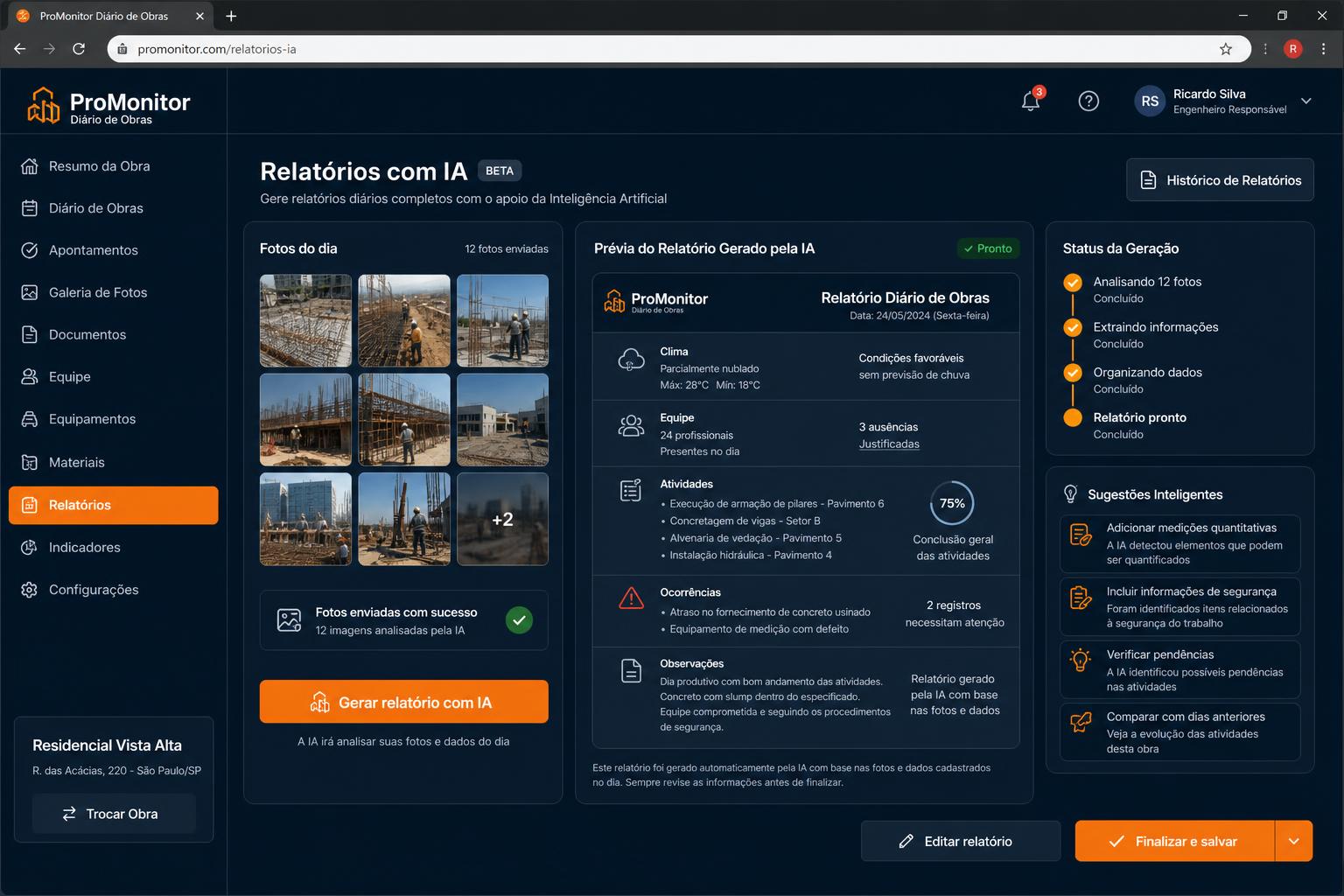 Relatórios e IA na plataforma ProMonitor